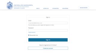 
                            3. Sign in or Register | Ingeniería UC Online