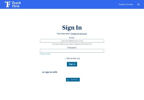
                            11. Sign in or Register | Teach First X