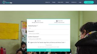 
                            7. Sign in or Register | The Teacher App