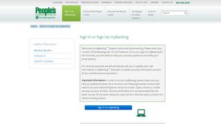 
                            10. Sign In or Sign Up myBanking - People's Credit Union