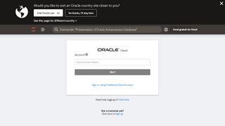 
                            5. Sign In | Oracle Cloud