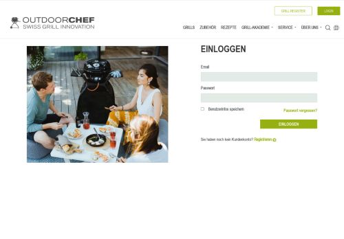 
                            2. Sign In - Outdoorchef