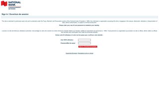 
                            4. Sign In / Ouverture de session This site is restricted to authorized ...