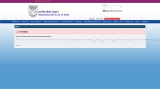 
                            4. Sign In Page - Insurance Institute of India