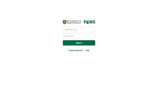 
                            11. Sign in - PAWS - University of Saskatchewan