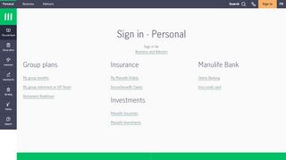 
                            8. Sign in - Personal | Manulife