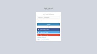 
                            6. Sign In - Petty Link