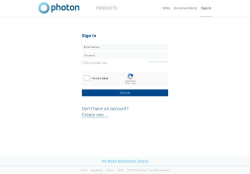
                            1. Sign In | Photon Engine
