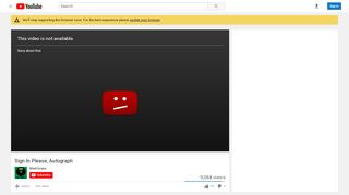 
                            6. Sign In Please, Autograph - YouTube