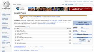 
                            1. Sign in Please - Wikipedia, la enciclopedia libre