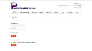 
                            1. Sign in - Polonez Parcel Service