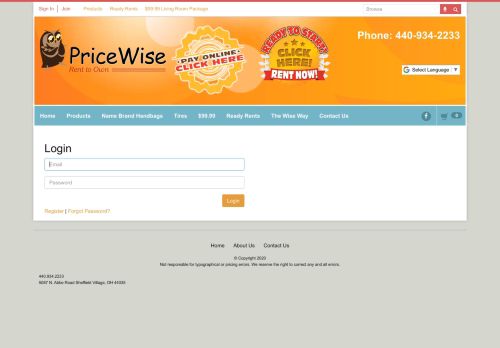 
                            2. Sign In - PriceWise Rent to Own