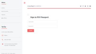 
                            2. Sign in PSU Passport - ระบบฐานข้อมูลโครงงาน
