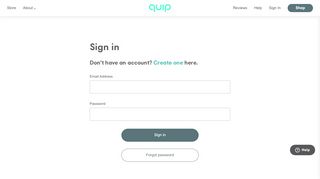 
                            4. Sign In - quip | Perfect Oral Care. Delivered