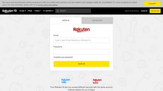 
                            3. Sign in - Rakuten TV - Your cinema at home