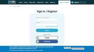 
                            8. Sign in / Register | CML Support