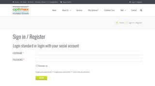 
                            9. Sign in / Register - Optimax Communication Ltd.
