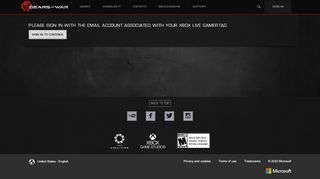 
                            4. Sign-in Required | Gears of War - Official Site