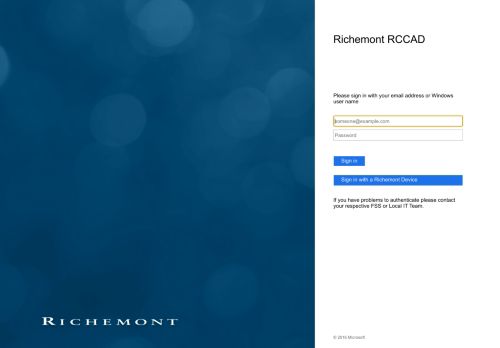 
                            2. Sign In - Richemont