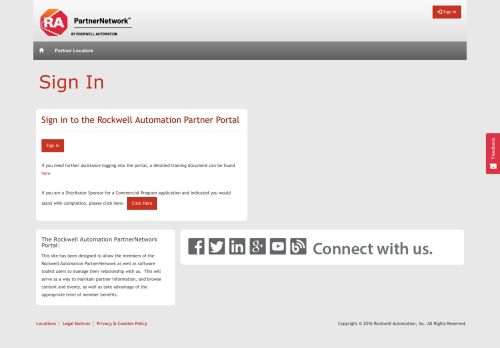 
                            5. Sign In · Rockwell Automation PartnerNetwork Portal