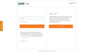 
                            2. Sign In - SAS Support