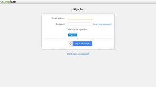 
                            6. Sign In | Screenleap