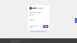 
                            8. Sign in - SEEK Volunteer Admin