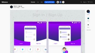 
                            2. Sign in / sign up on Behance