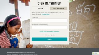 
                            10. Sign In / Sign Up - Save the Children - Sign Out