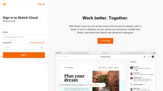 
                            3. Sign in - Sketch Cloud