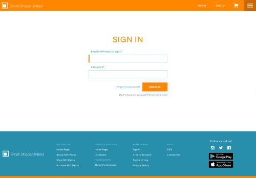
                            6. Sign In - Small Shops United