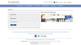 
                            9. Sign In - SnapNames.com