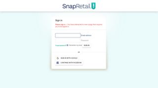 
                            9. Sign in | SnapRetail