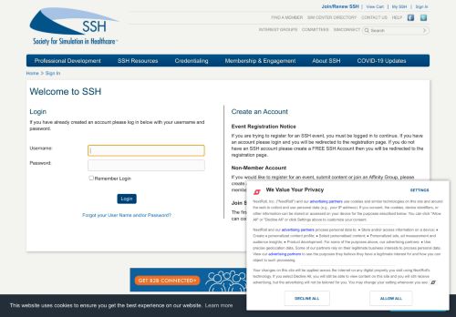 
                            9. Sign In - Society for Simulation in Healthcare
