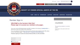 
                            10. Sign In - Society of Former Special Agents of the FBI, Inc.