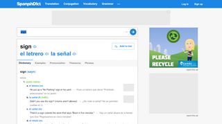 
                            3. Sign in Spanish | English to Spanish Translation - SpanishDict