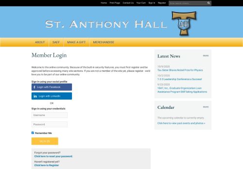 
                            12. Sign In - St. Anthony Hall