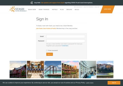 
                            9. Sign in - Stash Hotel Rewards