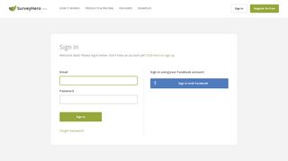 
                            11. Sign In - SurveyHero.com