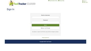 
                            3. Sign In - TackTracker Cloud