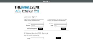 
                            10. Sign-in - The International Surface Event