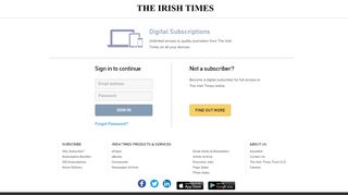 
                            13. Sign in | The Irish Times
