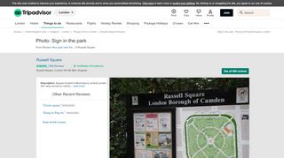 
                            7. Sign in the park - Picture of Russell Square, London - TripAdvisor