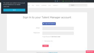 
                            9. Sign In - The Talent Manager