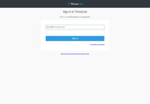 
                            8. Sign in - ThriveCart