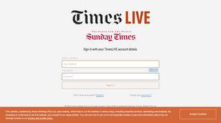 
                            2. Sign In - TimesLIVE