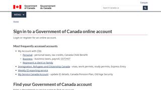 
                            5. Sign in to a Government of Canada online account - Canada.ca