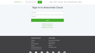 
                            10. Sign in to Anaconda Cloud - Login :: Anaconda Cloud