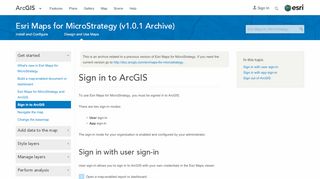 
                            6. Sign in to ArcGIS—Esri Maps for MicroStrategy | Location Analytics