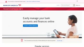 Sign in to Bank of America Online & Mobile Banking to Manage Your ...
